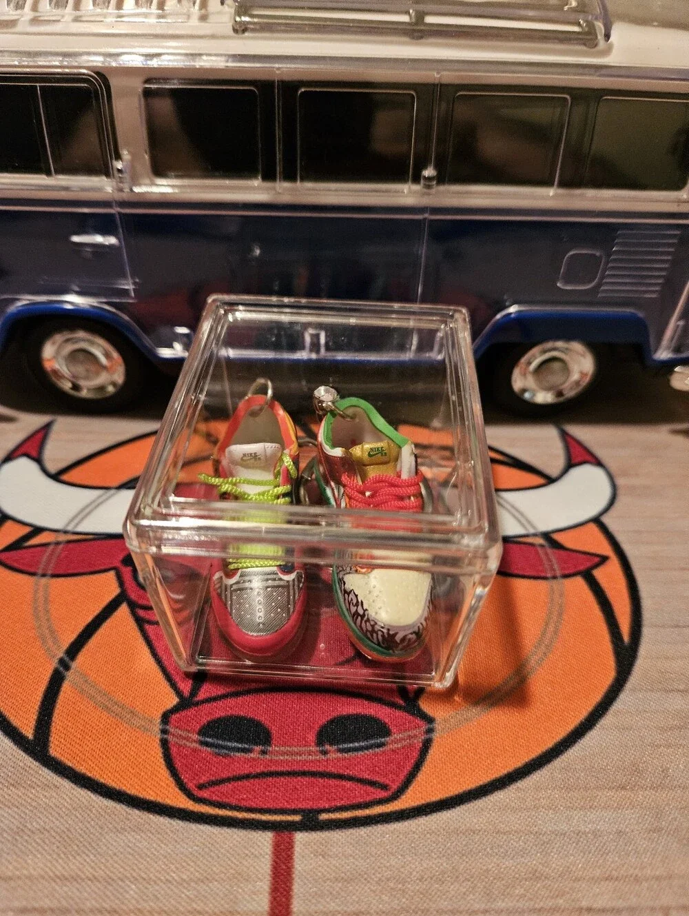Pair of Mini sneaker keychain.